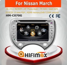 Hifimax car dvd player gps multimedia player for nissan march car dvd with car head units