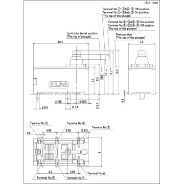 Waterproof type (surface Mount) Detection switch