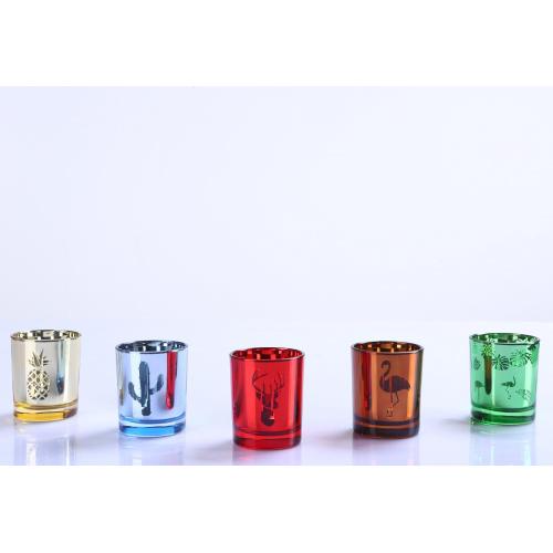 Promotional Cheap Electroplated Candle Jars