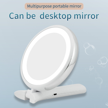 Led Handheld Mirror Cosmetic Portable Mirror With Handle