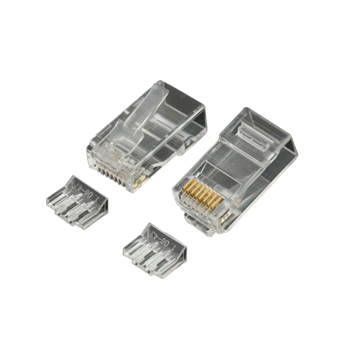 Dua Bagian Cat6 UTP RJ45 Plug dengan Insert