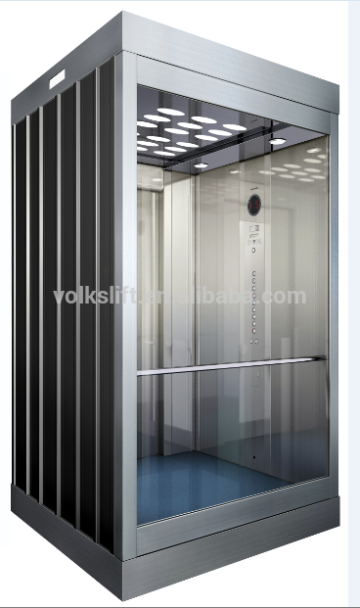 Volkslift Rear Wall Glass One Side Glass Panorama Elevator Lift Sino-Germany Joint Venture