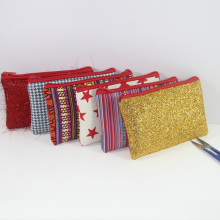 Glitter Custom Pencil Bags Makeup Bag