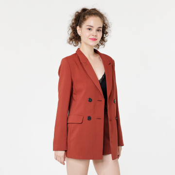 Brown Women's Casual Blazer