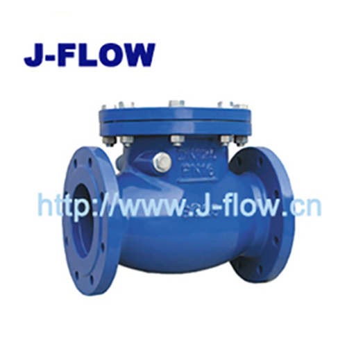 Ductile cast iron double flanged swing check valve PN16 for water supply