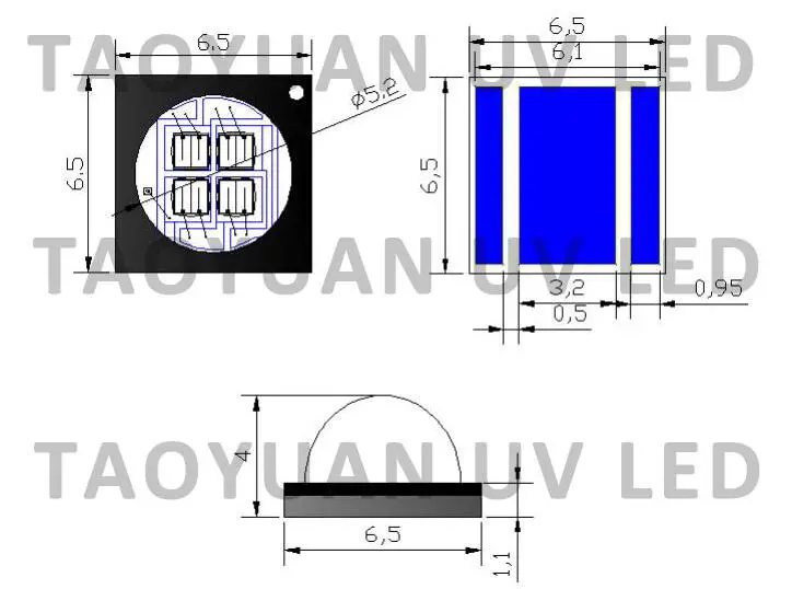 UV LED Curing Light 395nm 10W for UV Printer