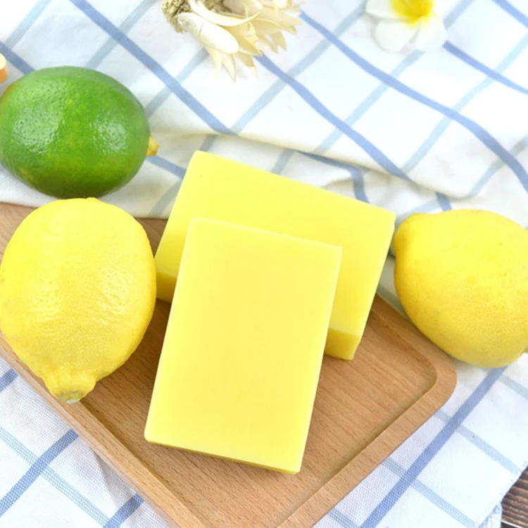 OEM Natural Vegan Skin Whitening Vitamin C Lemon Bar Soap