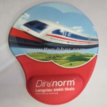 Gel Wrist Rest Mouse Mat, Gel Silled Mouse Pad