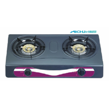 Cuisinière à gaz de table en acier inoxydable coloré