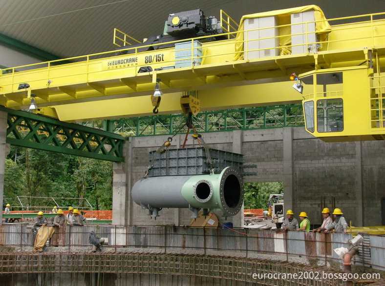 Grúa puente doble 30t