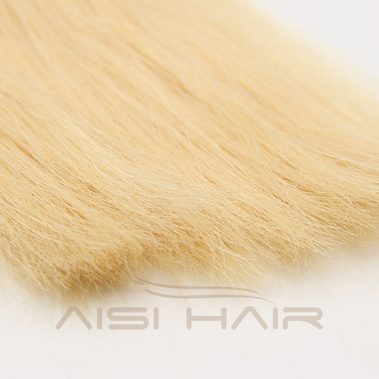 Aisi Hair Top Quality European Double Drawn I Tip Human Hair Extensions Keratin Stick Tip Blonde Hair Extension