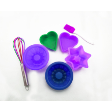 7pcs Colorful Bakeware Silicone Cake Mold Set