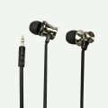 Wholesale Mobile Phone Black In-Ear Stereo Metal