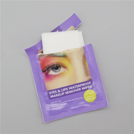 Eyes and Lips Waterproof Makeup Remover Wet Wipes Facial Cleaning Wipes Single Pack