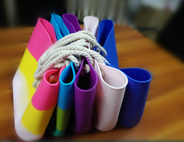 Hot New Colorful Candy Silicone Beach bag Tote Handbag Shoulder Bag