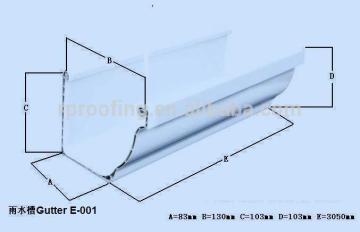 wholesale vinyl downspout/pvc rain gutter system