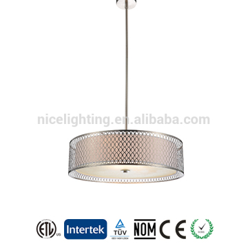 American style metal with TC fabric shade dining room Pendant Lamp