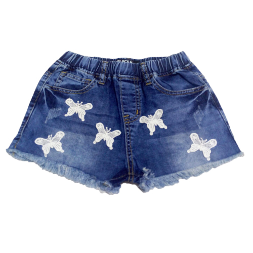 Latest design jeans pant breathable children denim shorts girls summer briefs