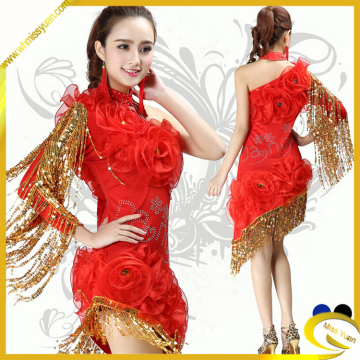 2015professional tassel sequin latin dancewear/hot selling stage latin dancewear/new style women latin dancewear