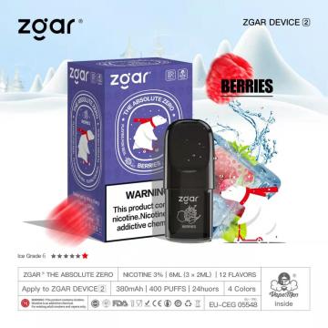 Zgar Popular Fruit Fruit Fruit Atomizer Vapes Pod