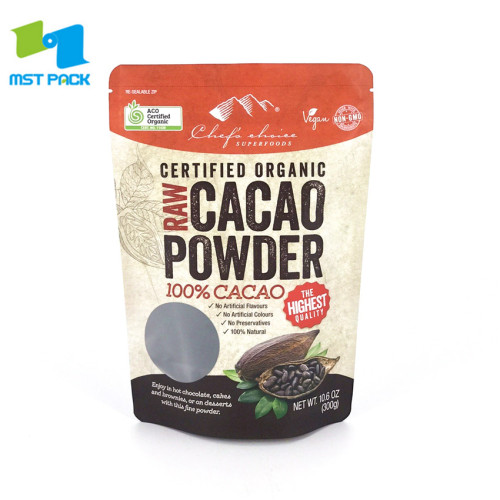 Cacao Powder Packaging Bag Food Zipper Pouch