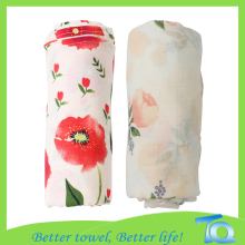 100% Cotton Baby Muslin Blankets Infant Square Blanket Wrap