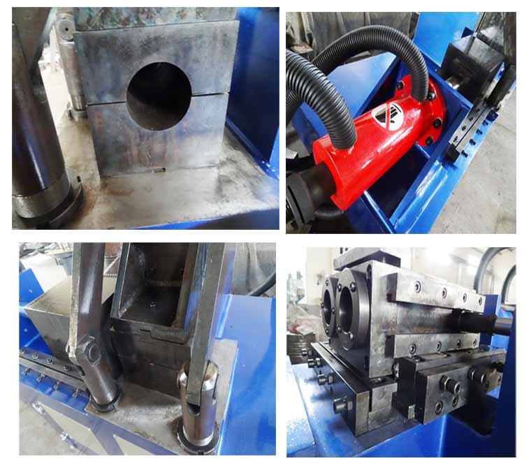 Pipe end reduce and expanding machine