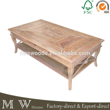 antique style french provincial coffee table, country style wood coffee table, french provincial coffee table