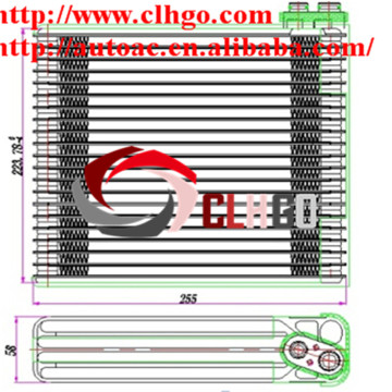 automobile evaporator /ac evaporator for TOYOTA VIOS