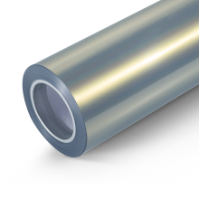 Glossy Golden Blue Car Wrap