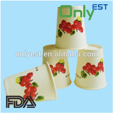 OEM available customized 8oz popular designs disposable paper cup wholesale