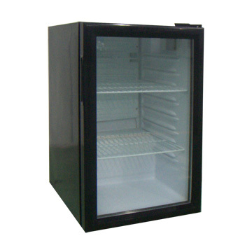 70L glass door chiller, energy drink fridge