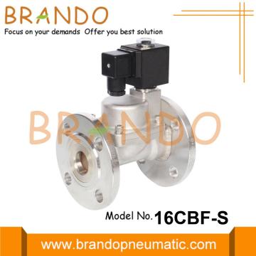 Válvula solenoide de vapor SS304 con brida normalmente abierta de 1 &#39;&#39;