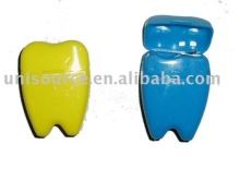 Small tooth shape dental floss