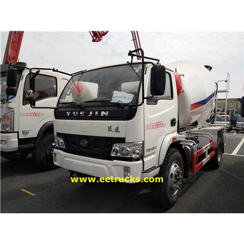 Yuejin 2500L Concrete Mixing Transport Trucks