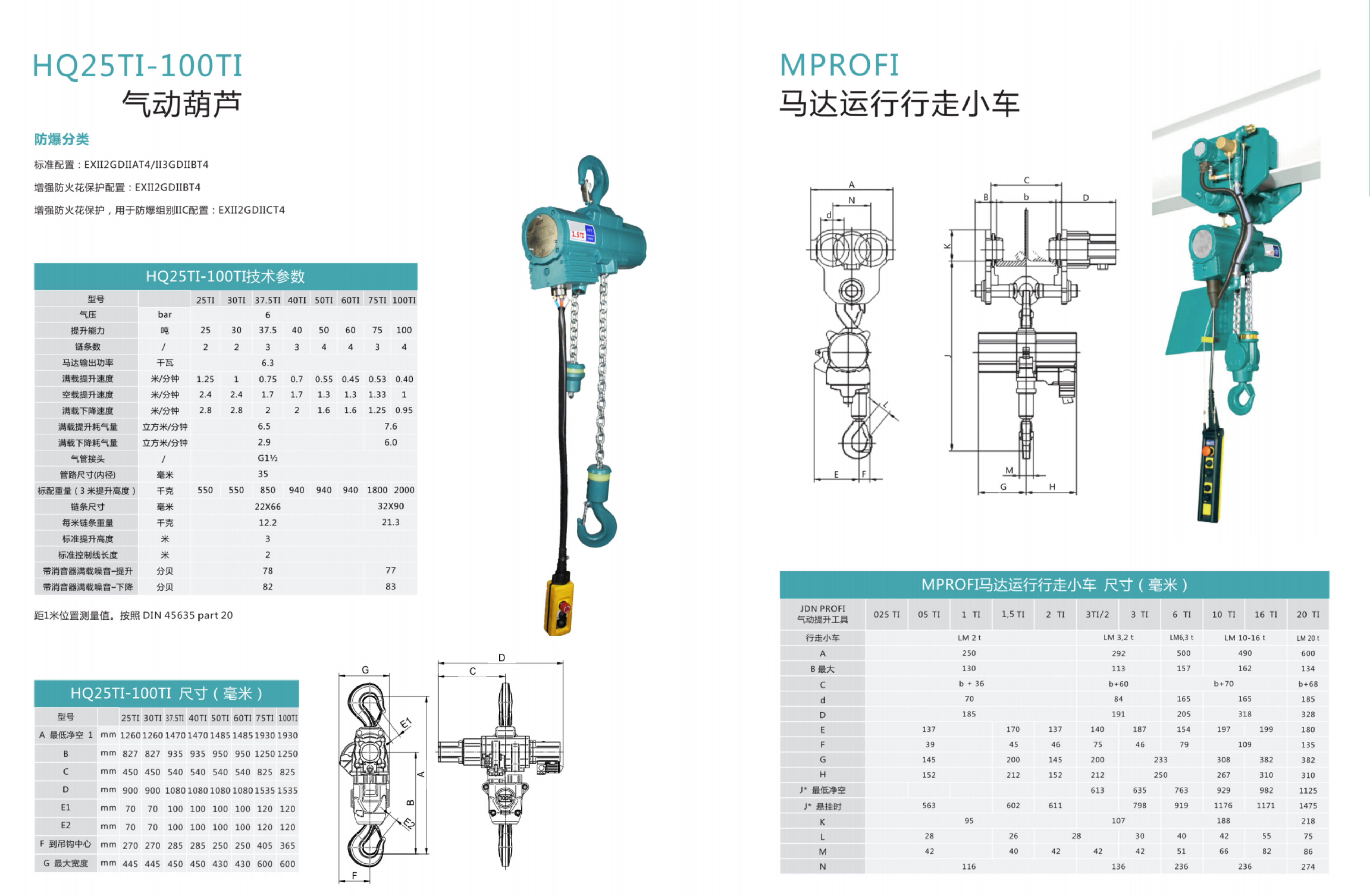 Pneumatic Air Chain Hoist