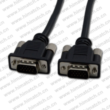 15pin VGA Cable with Two Ferrites