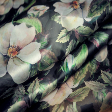 100% Silk Satin Organza and Raw Silk Fabric