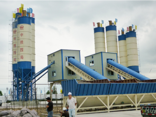 Grande capacité centrale à béton modulaire