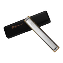 28 Hole Wide Range Harmonica Key of C Tremolo Harmonica Mouthorgan Professional Wind Instrument Black