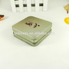 New custom embossing lid tea metal tin boxes for storage