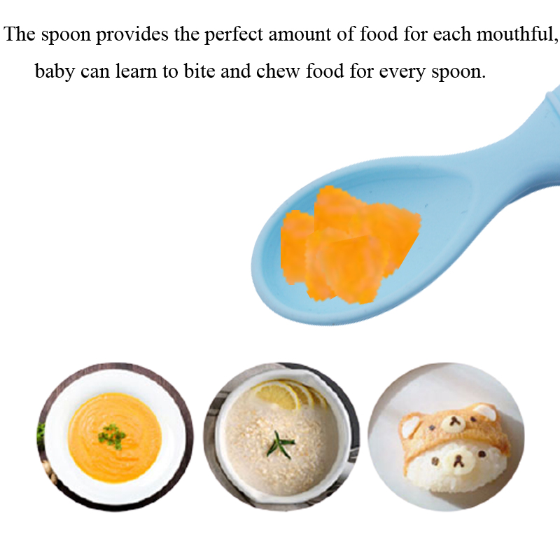 baby training spoon soft silicone baby spoon baby feeding spoon