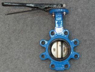 PN10 PN16 Lever operated Butterfly Valve , 6 Inch 8 Inch pn