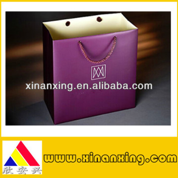 elegant purple art paper bag