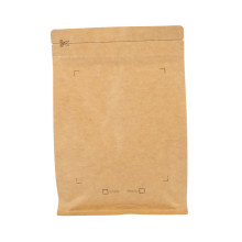 Wholesale Small Flat Kraft Foil Ziplock Coffee Packing Paper Bag