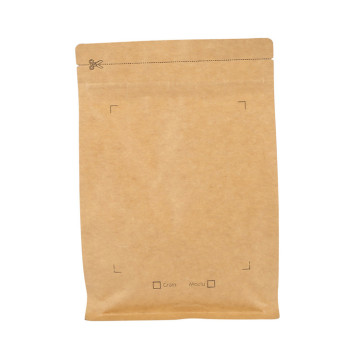 Wholesale Small Flat Kraft Foil Ziplock Coffee Packing Paper Bag