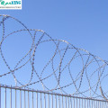 Galvanized concertina razor barbed wire
