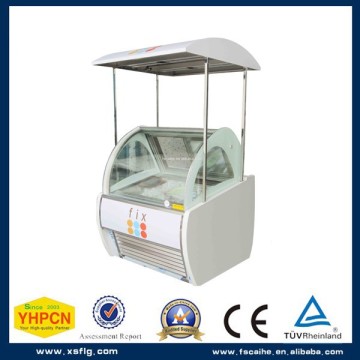 slide freezer refrigerator ice cream display freezer