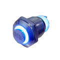 Pulsante di metallo impermeabile M12mm autobloccante con luce