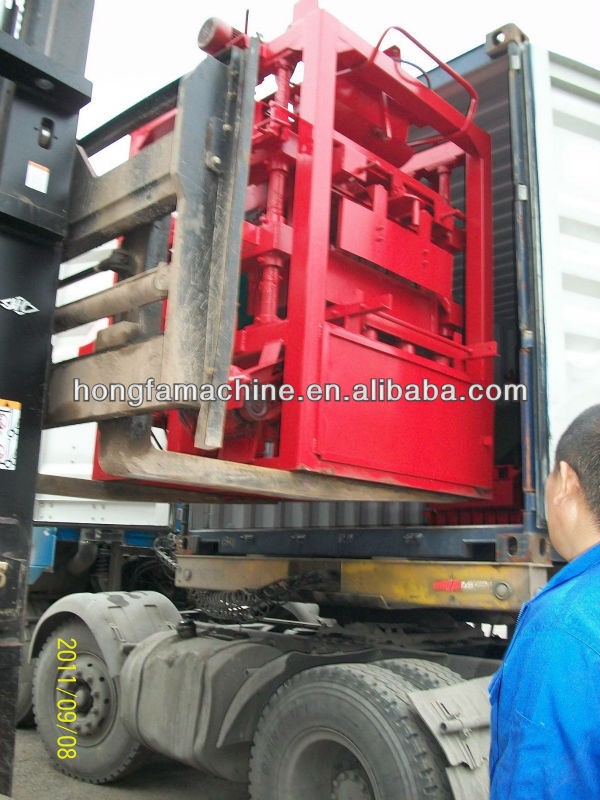 semi-automatic QT4-26 fly ash bricks making machine